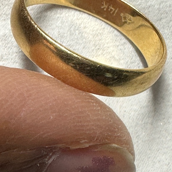 Vintage 14K Gold Women's Ring-wedding band - Picture 9 of 14